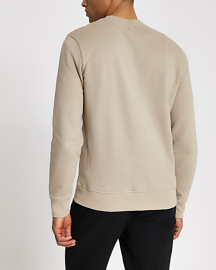 Prolific stone slim fit sweatshirt