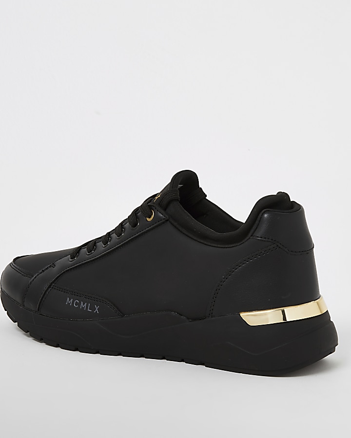 MCMLX black sock ankle runner trainers