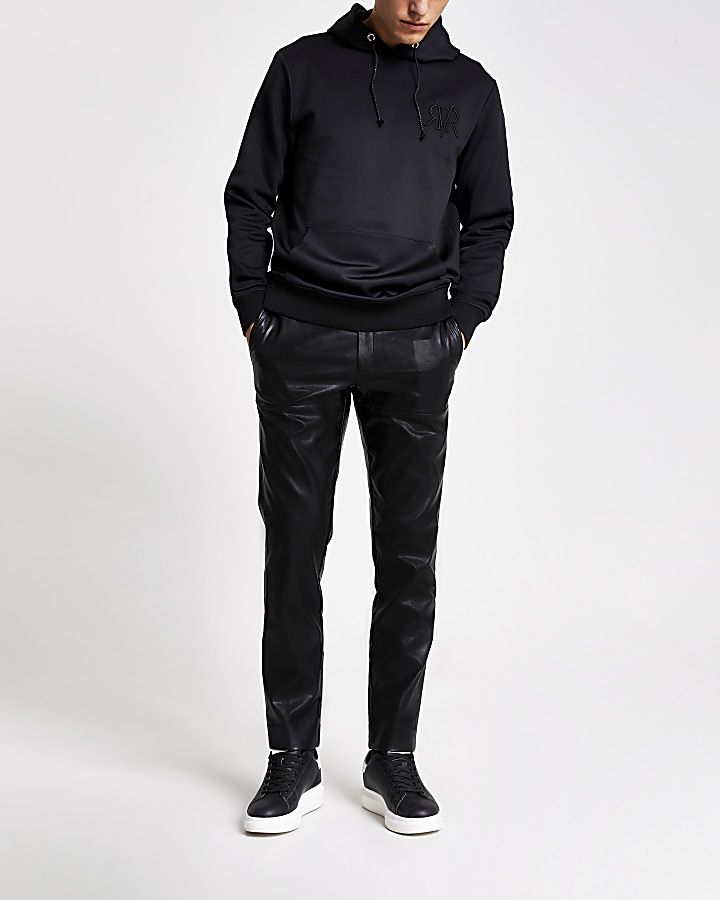 Smart Western black RVR slim fit hoodie