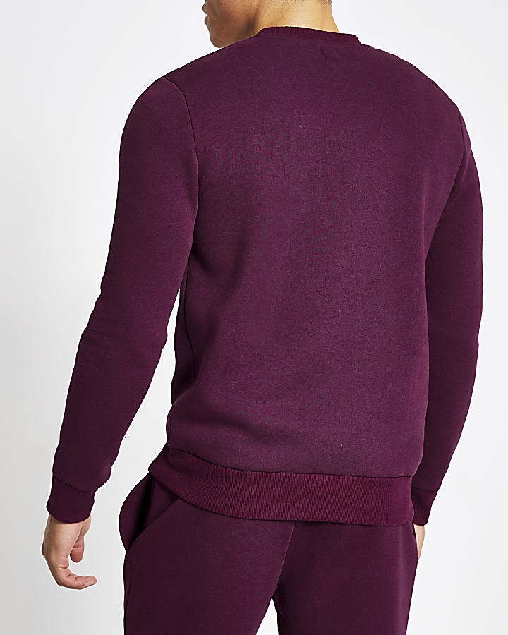 Prolific purple slim fit sweatshirt