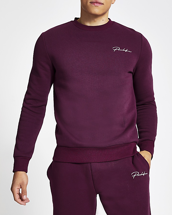 Prolific purple slim fit sweatshirt