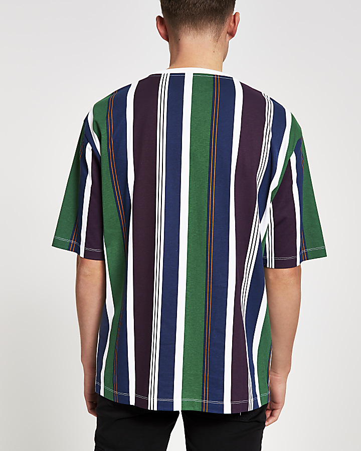 Prolific white stripe oversized T-shirt