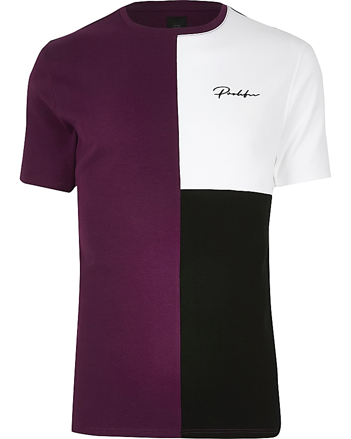 Big and Tall Prolific purple slim fit T-shirt