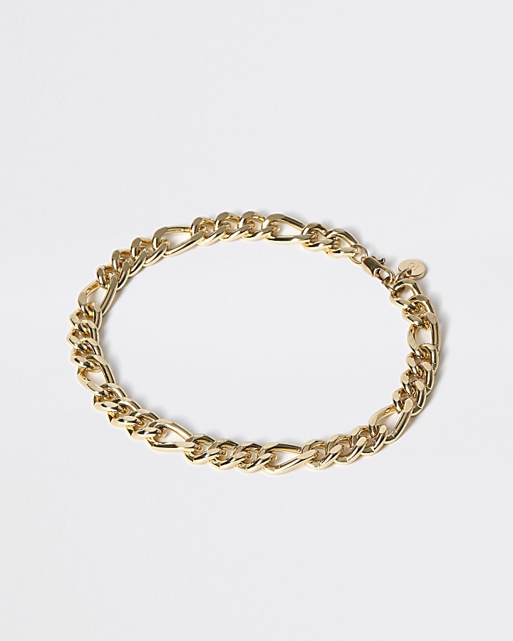 Gold colour chain link bracelet