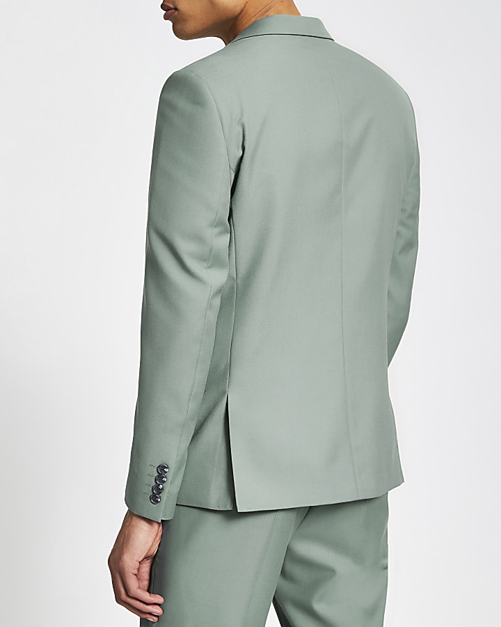 Green skinny suit jacket