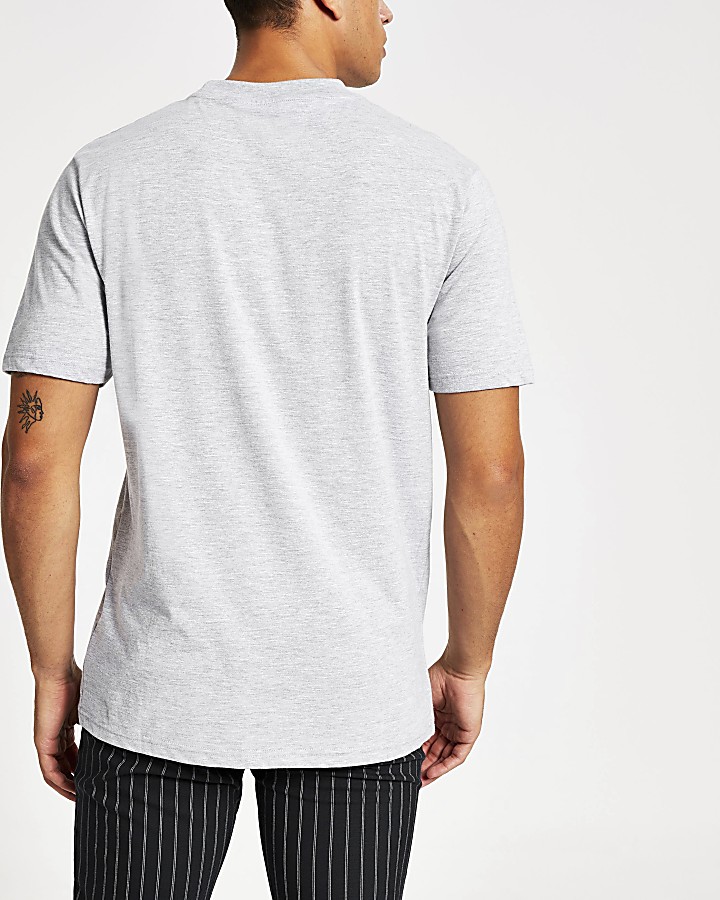 Light grey short sleeve T-shirt