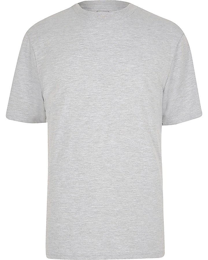 Light grey short sleeve T-shirt