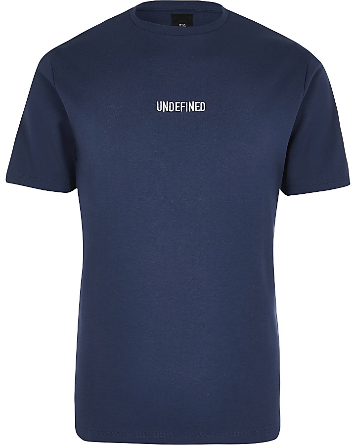 Navy 'Undefined' slim fit T-shirt