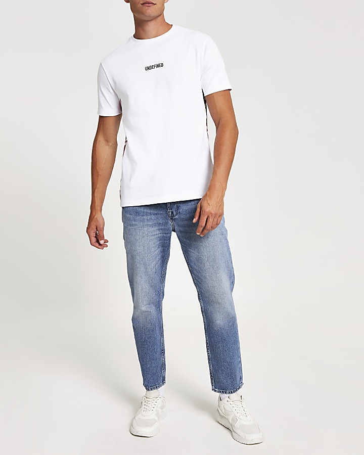 White 'Undefined' slim fit T-shirt