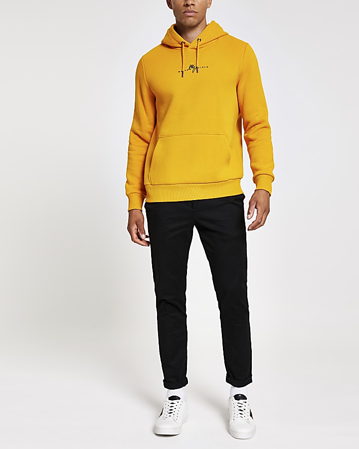 Yellow Maison Riviera slim fit hoodie