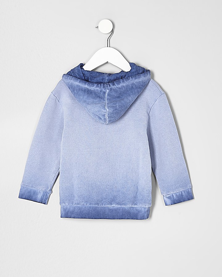 Mini boys blue 'mischief maker' hoodie