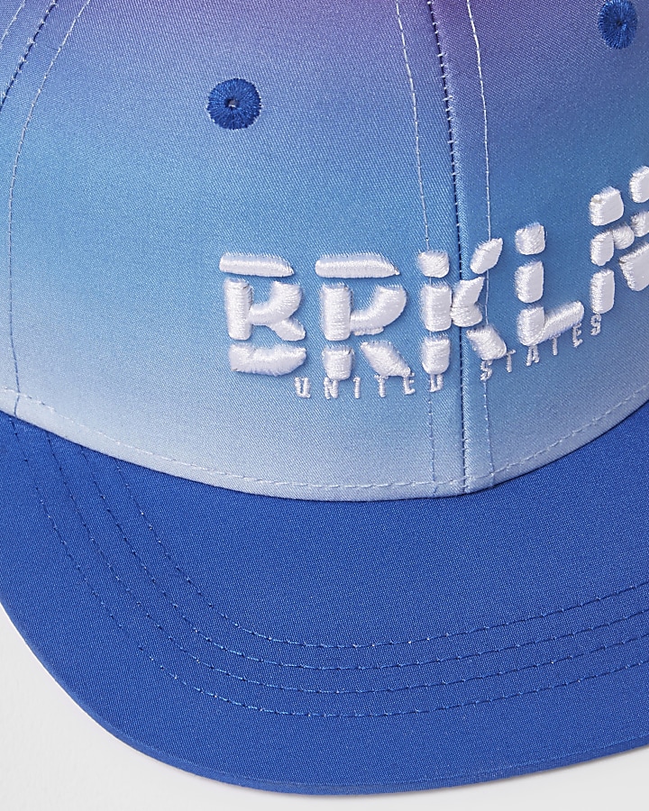 Boys blue ombre 'Brooklyn' flat peak cap
