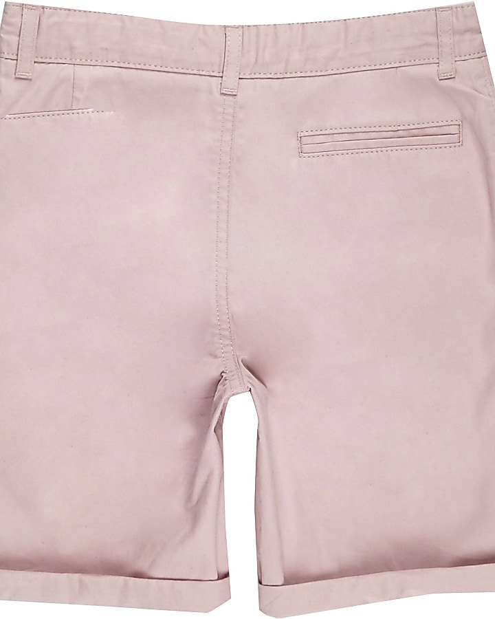 Boys pink chino shorts