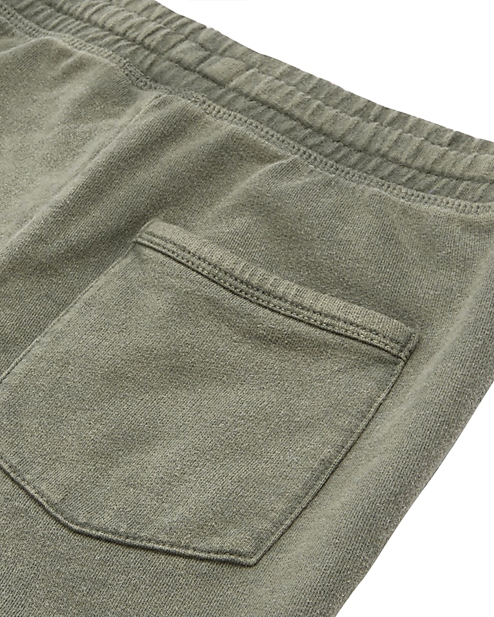Boys green washed jersey shorts