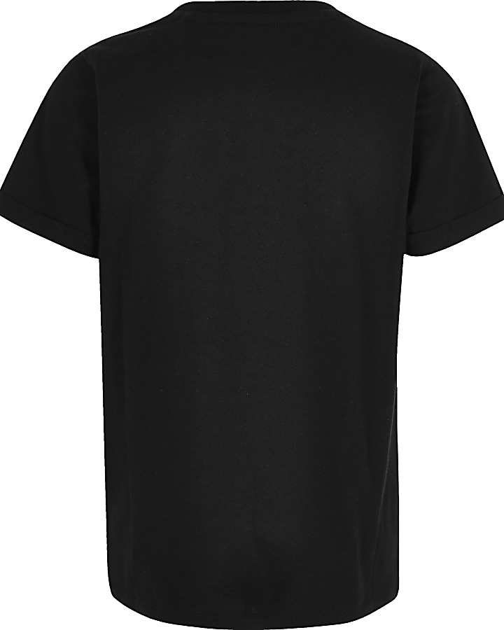 Boys black 'Fony' print T-shirt