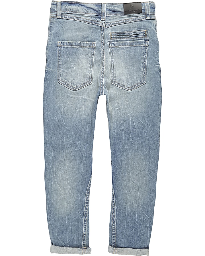 Boys light blue Tony slouch distressed jeans