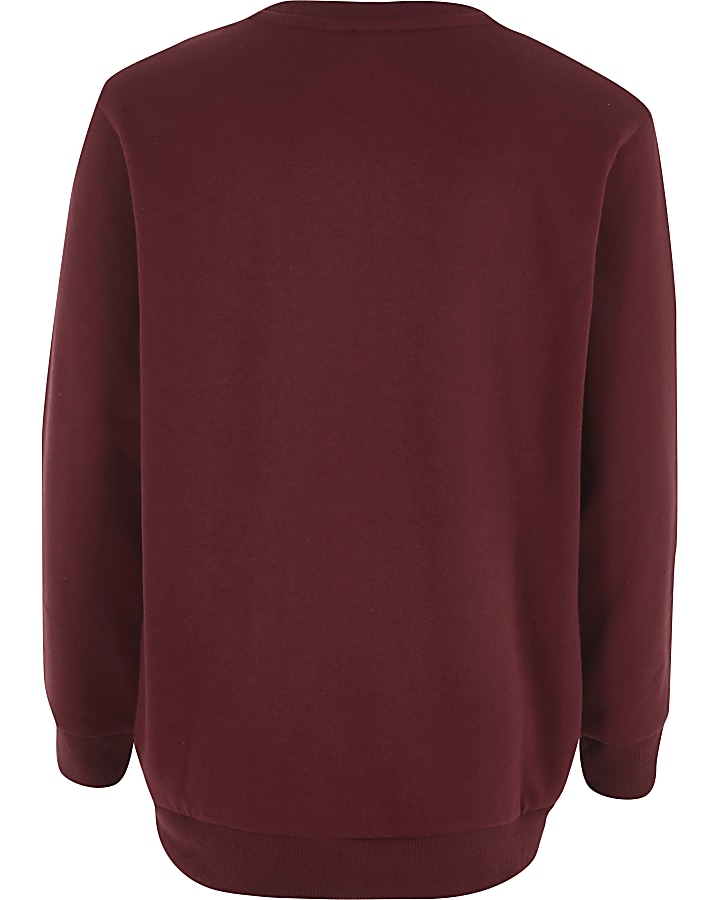 Boys burgundy ‘legend’ 3D sweatshirt