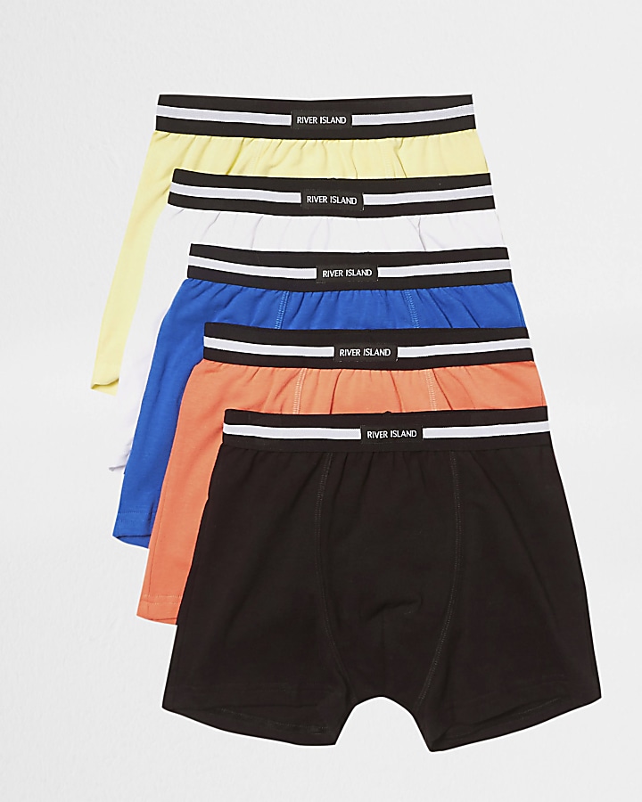 Boys coral pastel RI branded boxers multipack