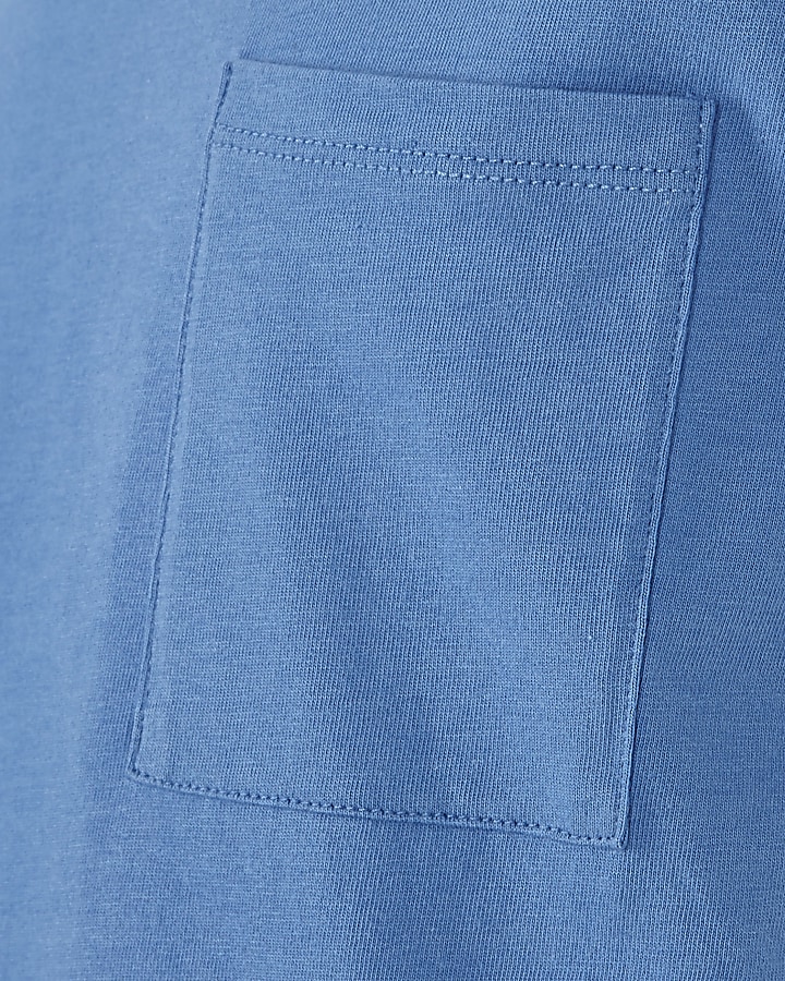 Boys blue pocket T-shirt