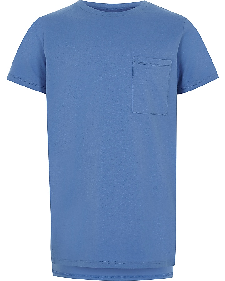 Boys blue pocket T-shirt