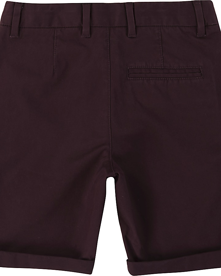 Boys purple chino shorts