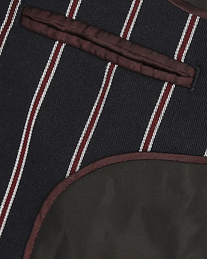 Boys navy stripe blazer