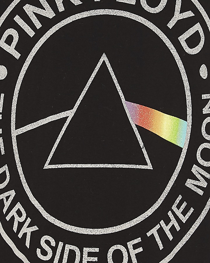 Boys black ‘Pink Floyd’ print T-shirt