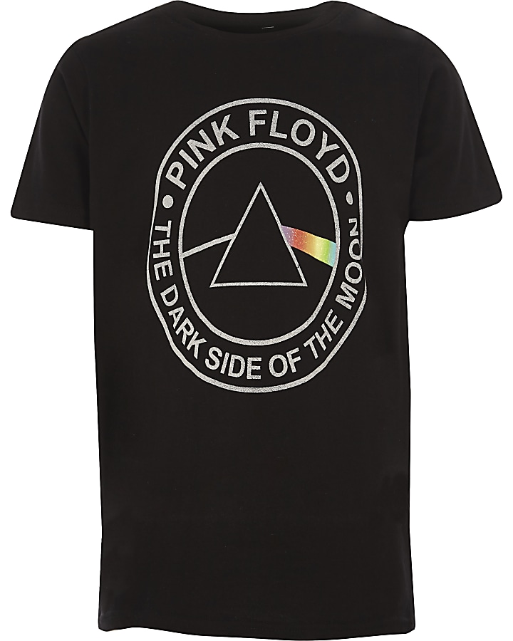 Boys black ‘Pink Floyd’ print T-shirt