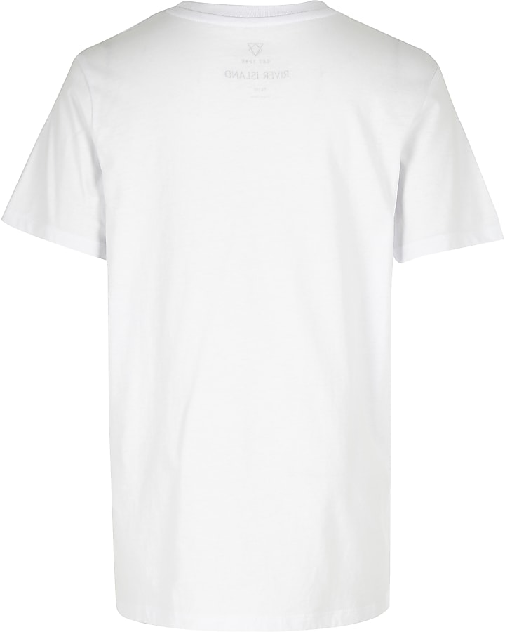 Kids white ‘Los Angeles’ print T-shirt