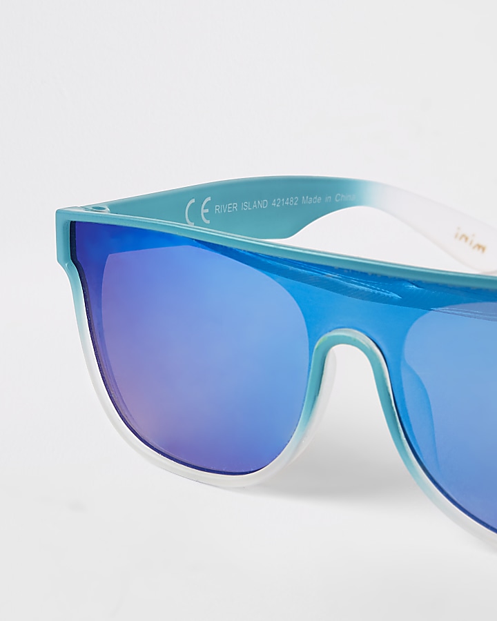 Mini boys blue visor sunglasses