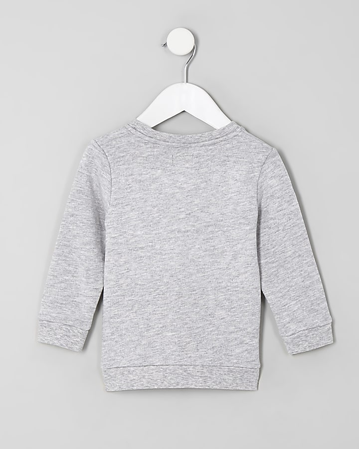 Mini boys grey ‘Little prince’ sweatshirt