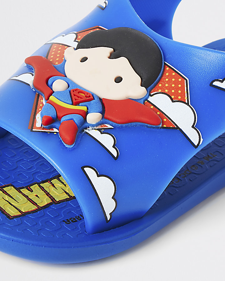 Mini boys Ipanema blue Superman sliders