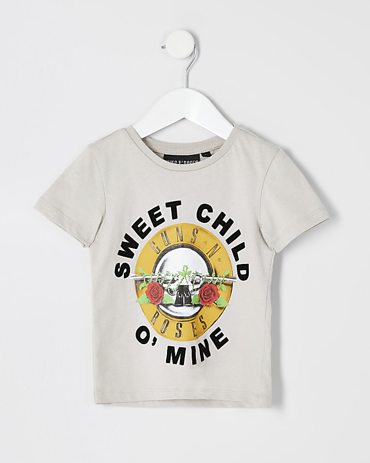 Mini boys Guns N Roses stone T-shirt