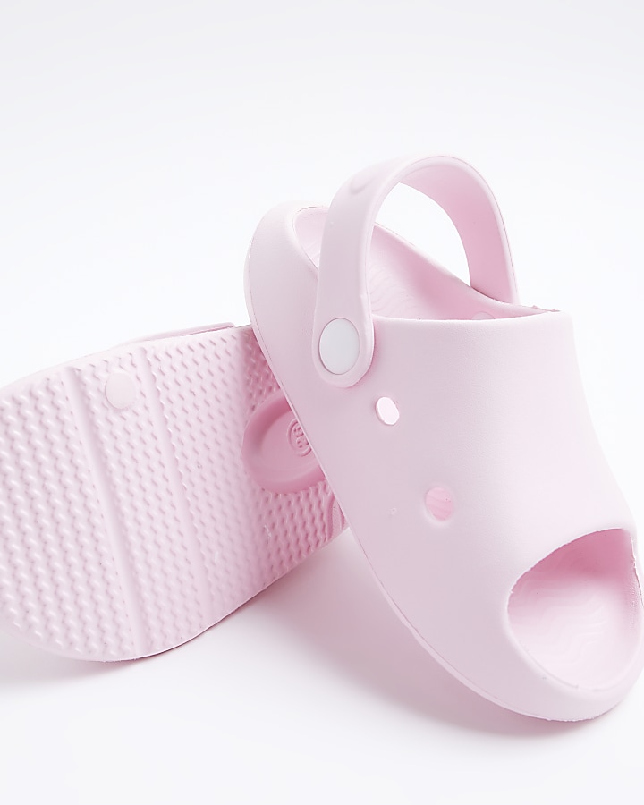Mini girls pink moulded sliders