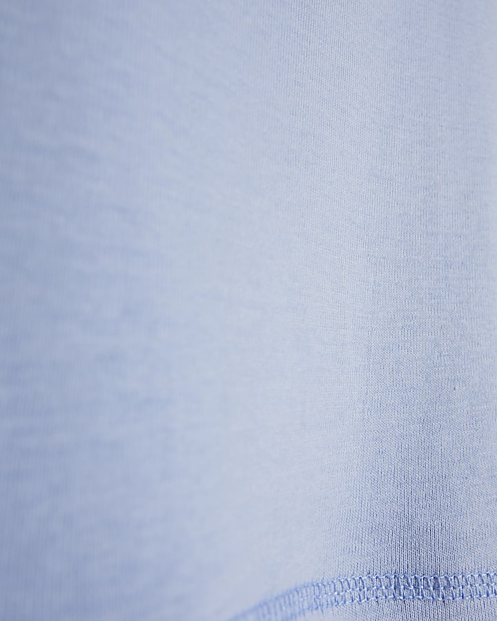 Girls blue graphic print t-shirt