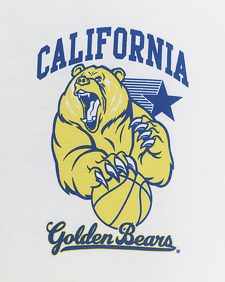 Boys white California Golden Bears t-shirt