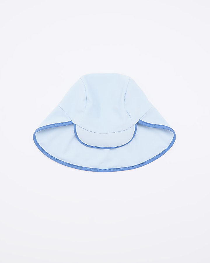 Mini boys blue swim hat