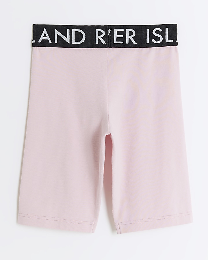 Girls pink RI cycle shorts