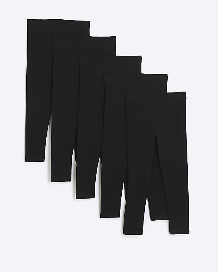 RIVER ISLAND, Black Leggings (Girls 9 - 10 years) 