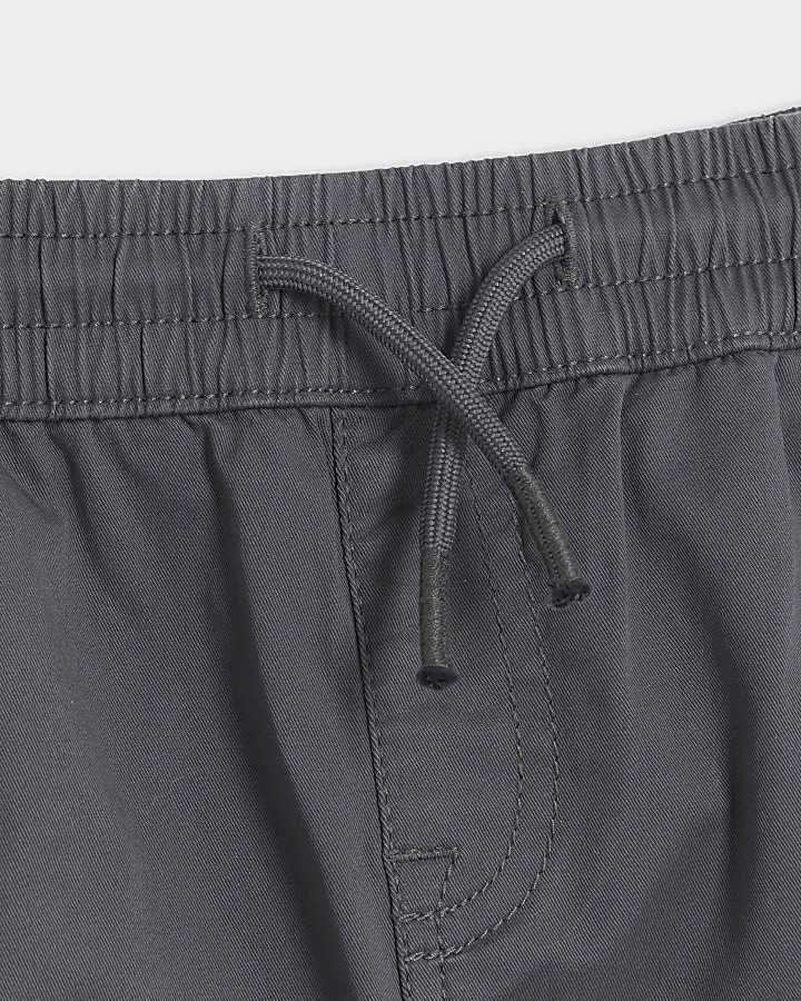 Mini boys grey cargo trousers