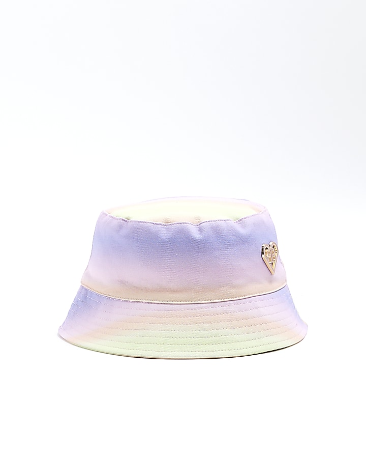 Girls purple ombre bucket hat