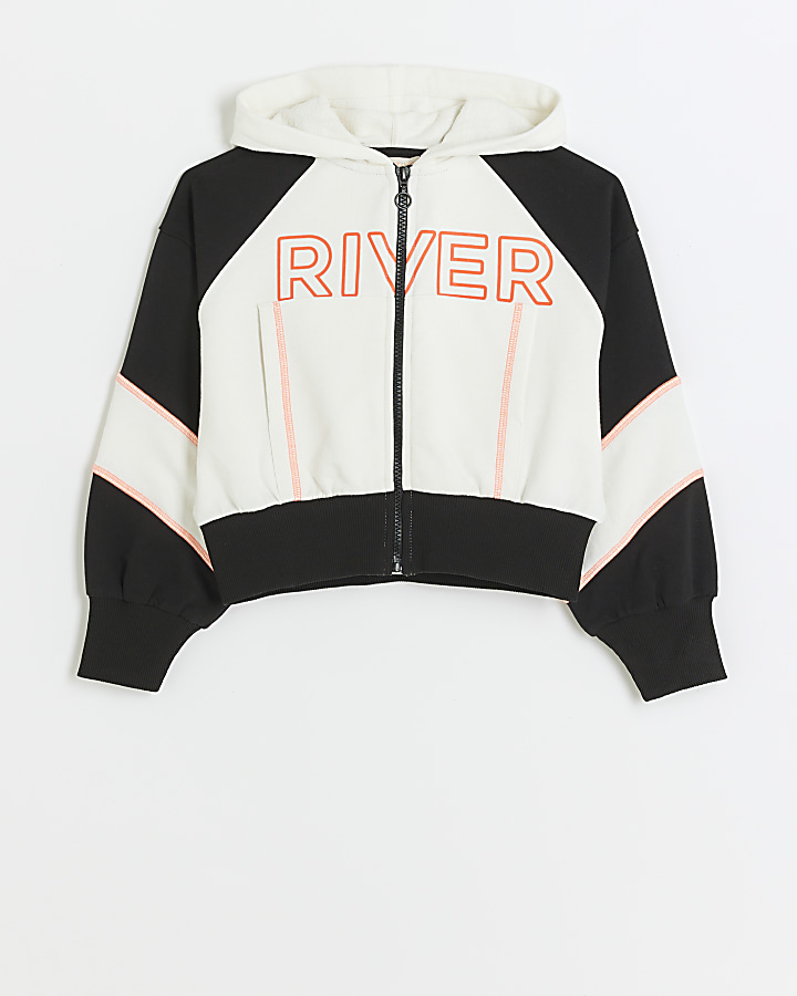 River island hot sale white hoodie