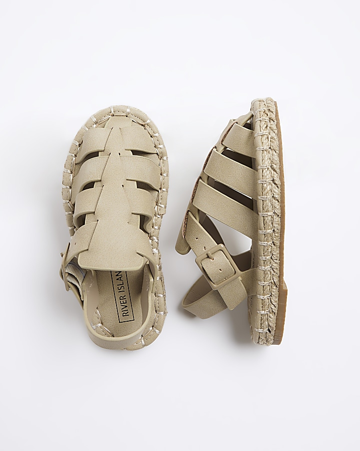 Mini beige gladiator sandals