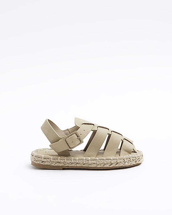 Mini beige gladiator sandals
