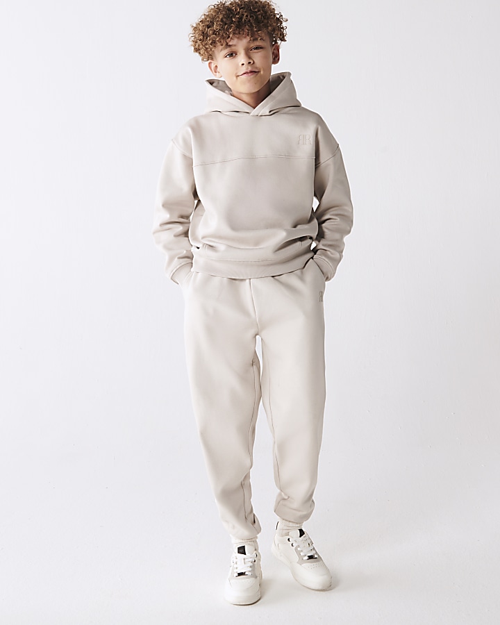 Boys Stone plain joggers