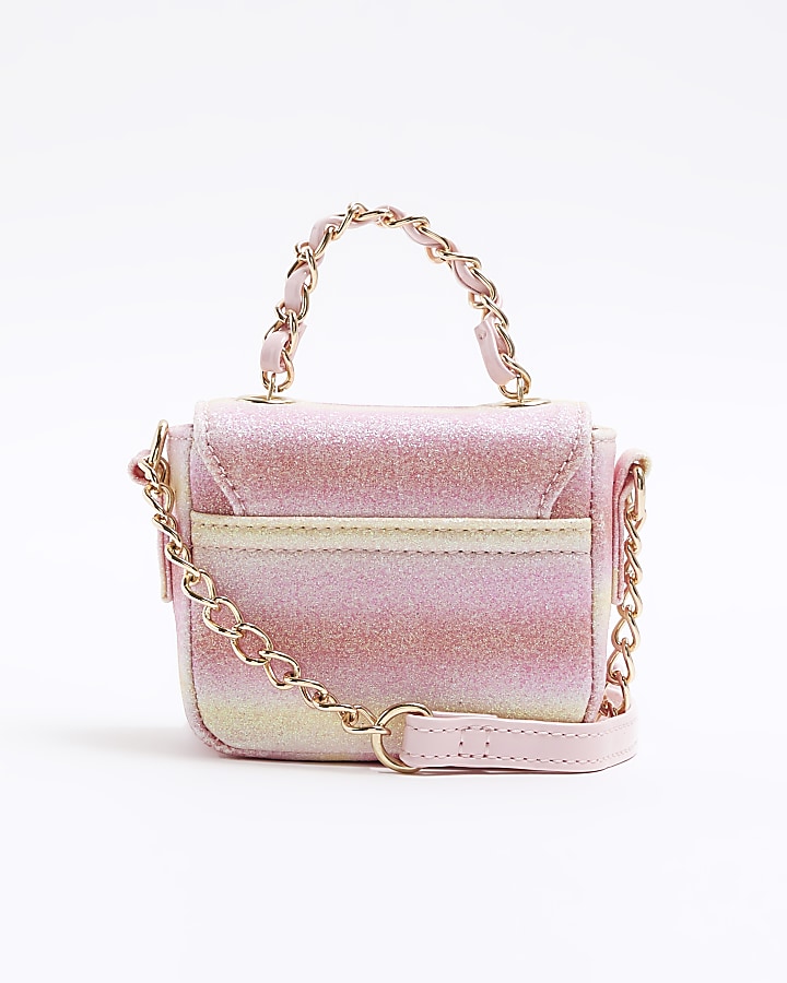 Girls pink ombre mini crossbody bag