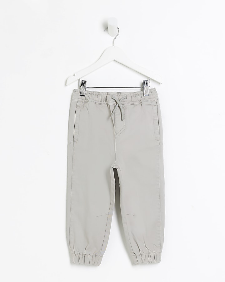 Mini boys grey smart joggers