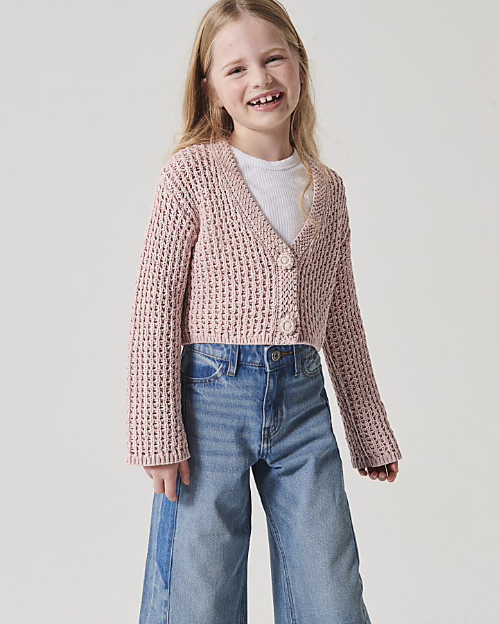 Girls best sale cropped cardigan