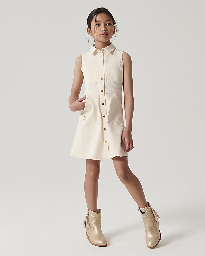 River island 2024 pinafore dress