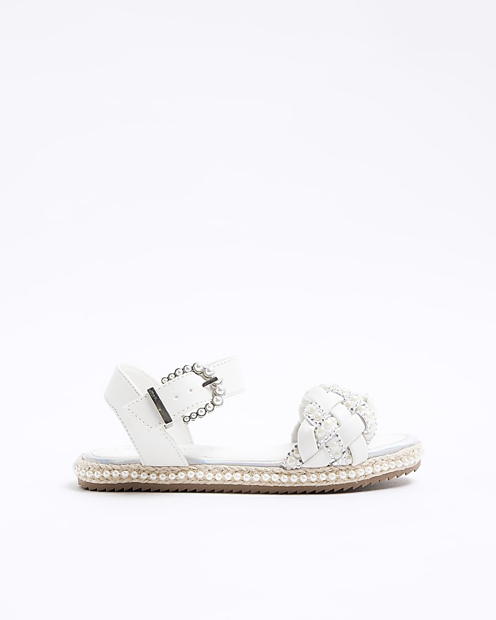 River island white hot sale studded espadrilles